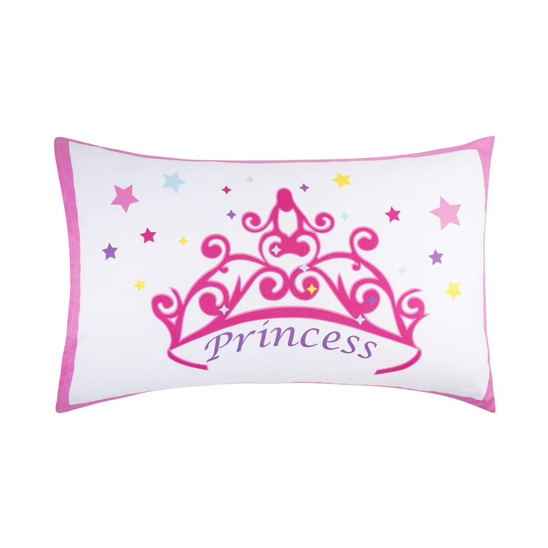 Everyday Kids 2-Pack Standard Size Pillowcases fit Pillows 20 x 26â€ -100% Soft Breathable Microfiber - Perfect for Toddler Little Girl Twin/Full Size Bed - Princess - Image 3